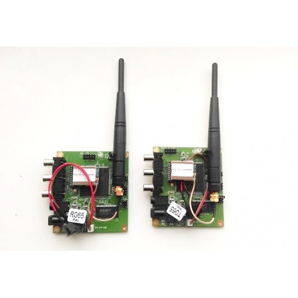 2.4GHz analoginio signalo siųstuvo/imtuvo plokštės su antenomis