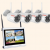 2MP 4 Wi-Fi IP kamerų komplektas su 12.5" ekranu
